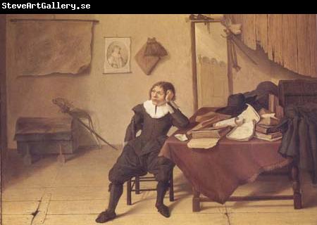 Jan Davidz de Heem Student in His Study (mk14)